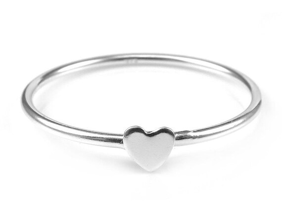 Hearts Band Stacking Ring Size 6 UK L Genuine Hallmarked Sterling Silver . Hearts Band Stacking Ring Size 6 UK L Genuine Hallmarked Sterling Silver .