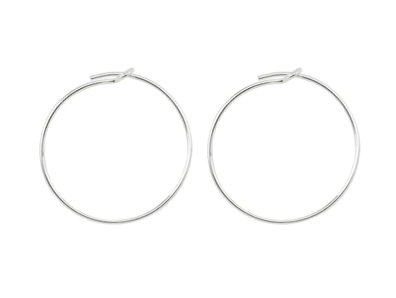 Sterling silver on sale beading hoops