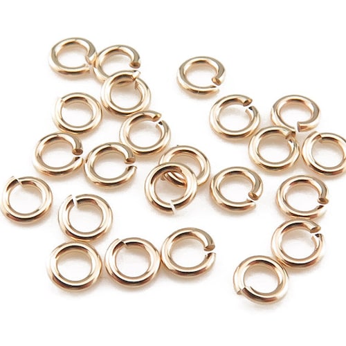 New 5mm 14k Gold Filled Split Ring Jump Rings 10pcs Etsy UK