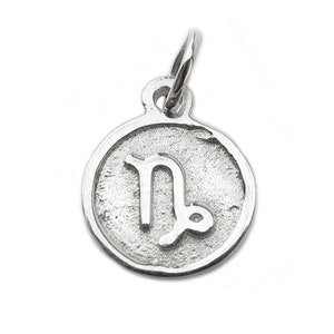 Sterling Silver Zodiac Charm - Capricorn