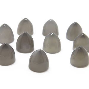 Grey Moonstone Bullet Cabochon Gemstone 5mm