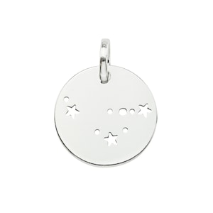 Sterling Silver Capricorn Constellation Pendant 18mm