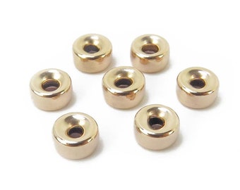 10 pcs Gold Filled Smooth Rondelle Bead 5.25mm