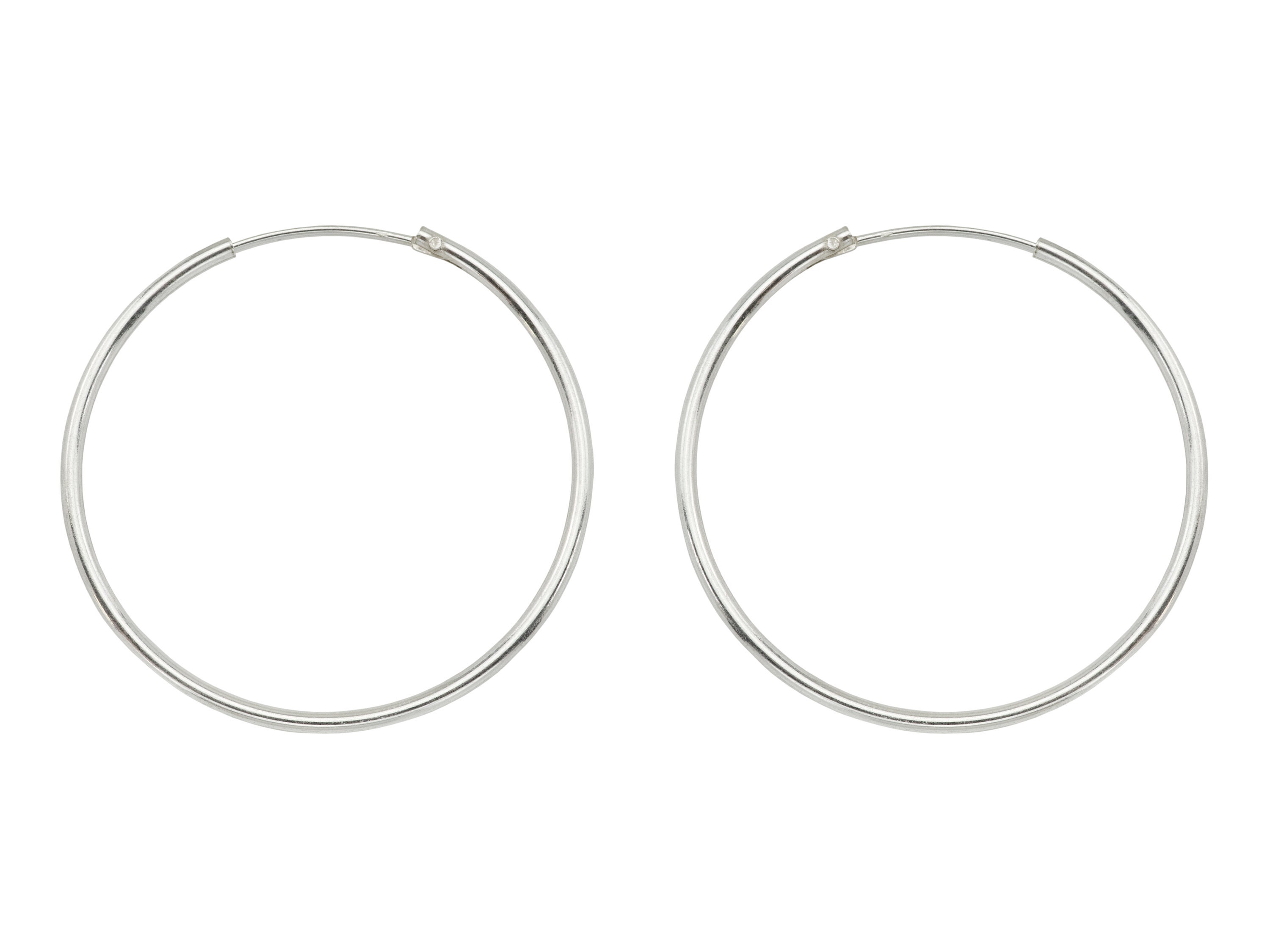 Hoop Earring with 1 loop-30mm hoop-Earring Findings-Earring connector-Qty 1 PAIR