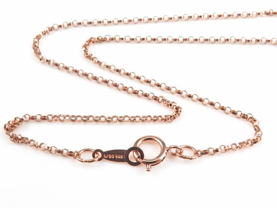 14K Rose Gold-filled Rolo Chain Necklace 14K Rose Gold-filled Rolo Chain Necklace