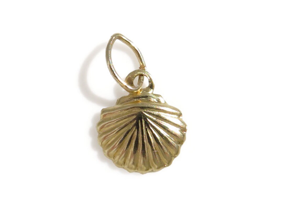 Gold Filled Shell Charm With Ring 8.75mm - Etsy