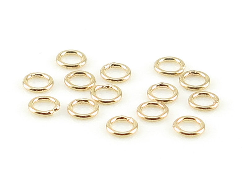 14K Gold Closed Jump Ring 3mm ~ 24g ~ 1 piece