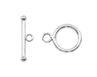 Sterling Silver Toggle and Bar Clasp 12mm