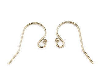 PAIR Gold Filled Ball End Ear Wire