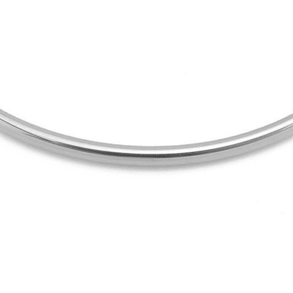 Sterling Silver Curved Tube 30mm x 2mm