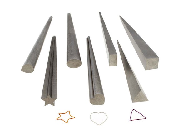 Set Mandrini Per Creazione Gioielli Artistic Wire | 4 Forme Con Manico | Triangolo, Tondo, Quadrato, Marquise