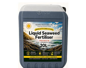 20 l premium vloeibare zeewiermest – geconcentreerde 1:200 plantenvoeding voor algemeen gebruik