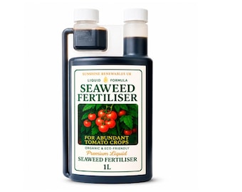 Vloeibare zeewier-tomatenmeststof 1 l – nutriëntrijke biologische voeding (verdunning 1:300)