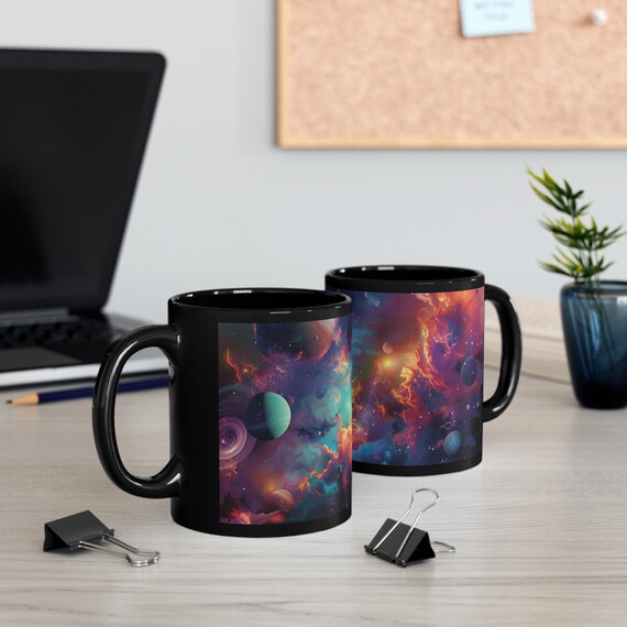 Galaxy Art Coffee Mug  Cosmic Design for Space Lovers - Etsy