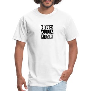 Juventus Fino Alla Fine Unisex Classic White T-Shirt
