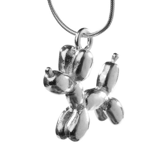 Balloon Dog Sterling Silver Necklace Very Cool - Sterling Silver Balloon Dog Pendant Balloon Dog Sterling Silver Necklace Very Cool - Sterling Silver Balloon Dog Pendant