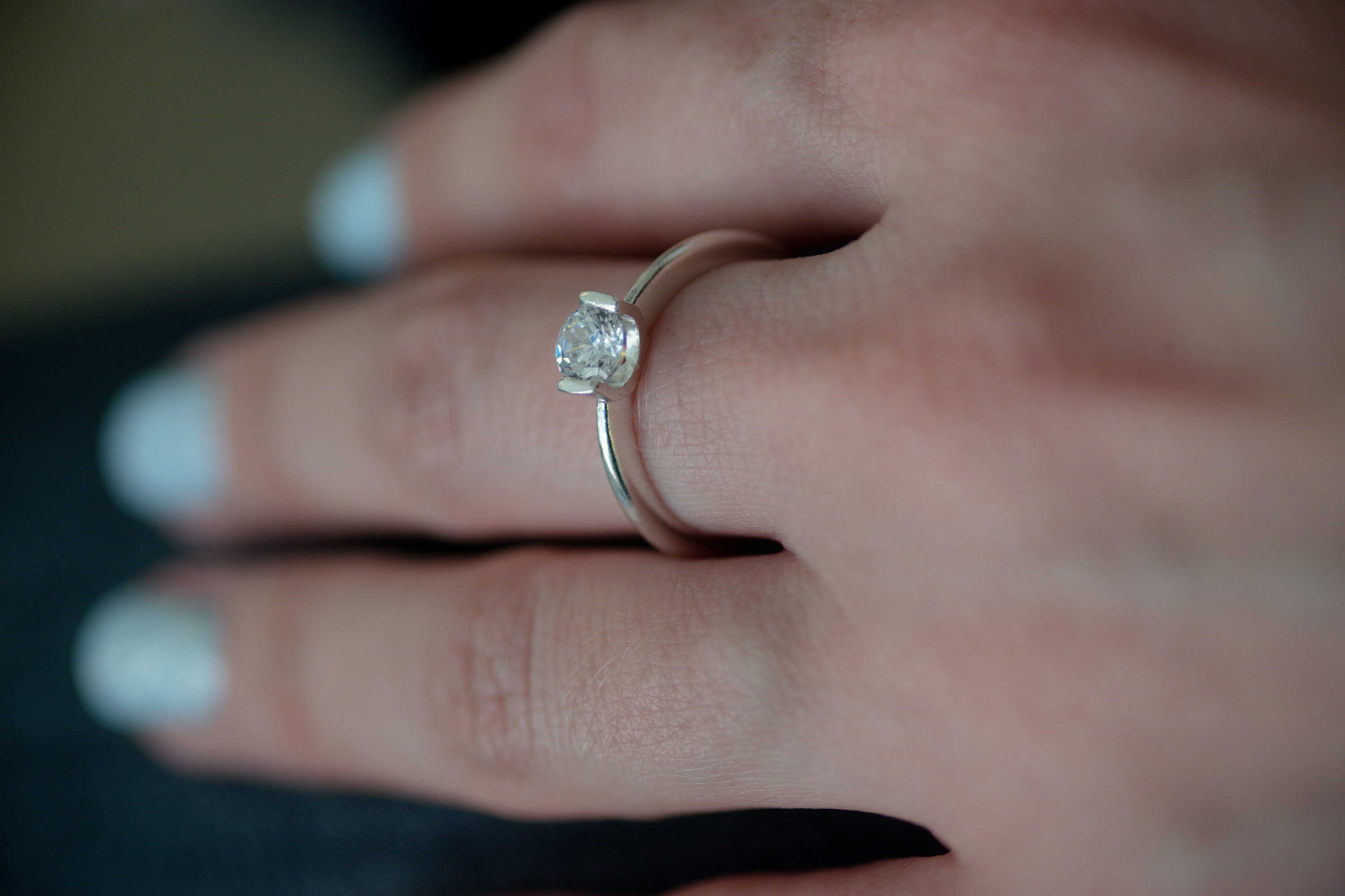 Unique Wedding Ring Delicate Engagement Ring Promise Ring - Etsy Canada