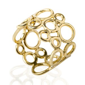 Honeycomb Rings for Women molecule Jewelry Filigree Ring Unique Lace Ring Geometric Circle Ring Bubble Ring Bohemian Ring for Women Etsy