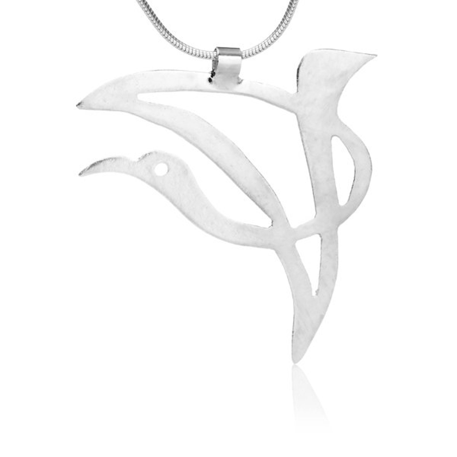 Stork Pendant Bird Necklace Contemporary Jewelry Stork Etsy