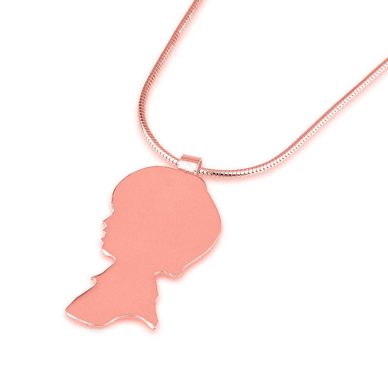 Girl Necklace 14K Gold Girl Pendant Girl Pendant Mom Gift Etsy