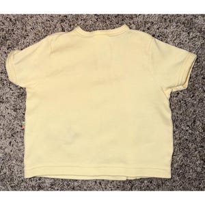 Vintage Carters John Lennon Yellow *Top Only* Animals 3-6m Y2K Baby Clothes image 2