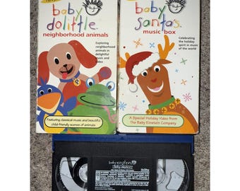 Baby Einstein Lot Of 3 VHS Baby Dolittle '01 Baby Santa '00, Baby Neptune '03