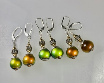 Color Changing Thermal Mirage Bead Earrings