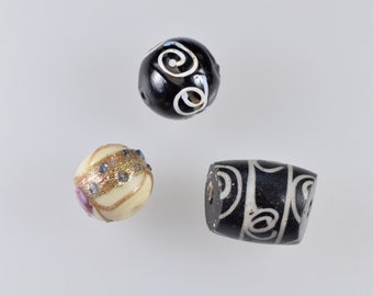 Three Collectable Trade Beads