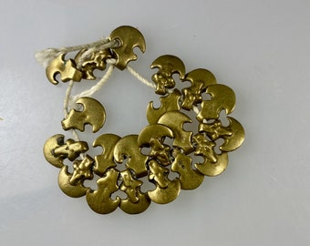 Indian Steampunk Brass Pendant Findings Strand