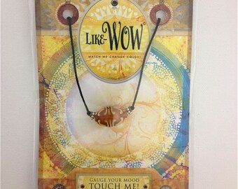 Color Changing Bead on Sliding Knot Cord in my Like Wow series, Formerly Called Mood Swings