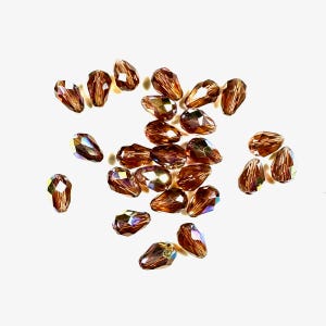 Destash Swarovski Colorado Topaz AB 6-9mm #C  25 pcs