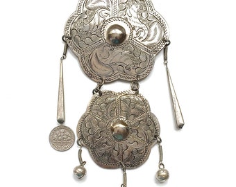 Silver Disc Decoration for Belly Dancers
