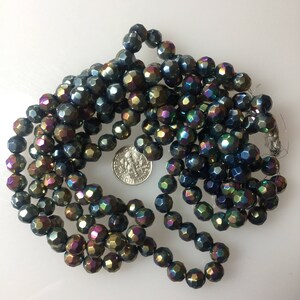 Antique Glass Beads Aurora Borealis