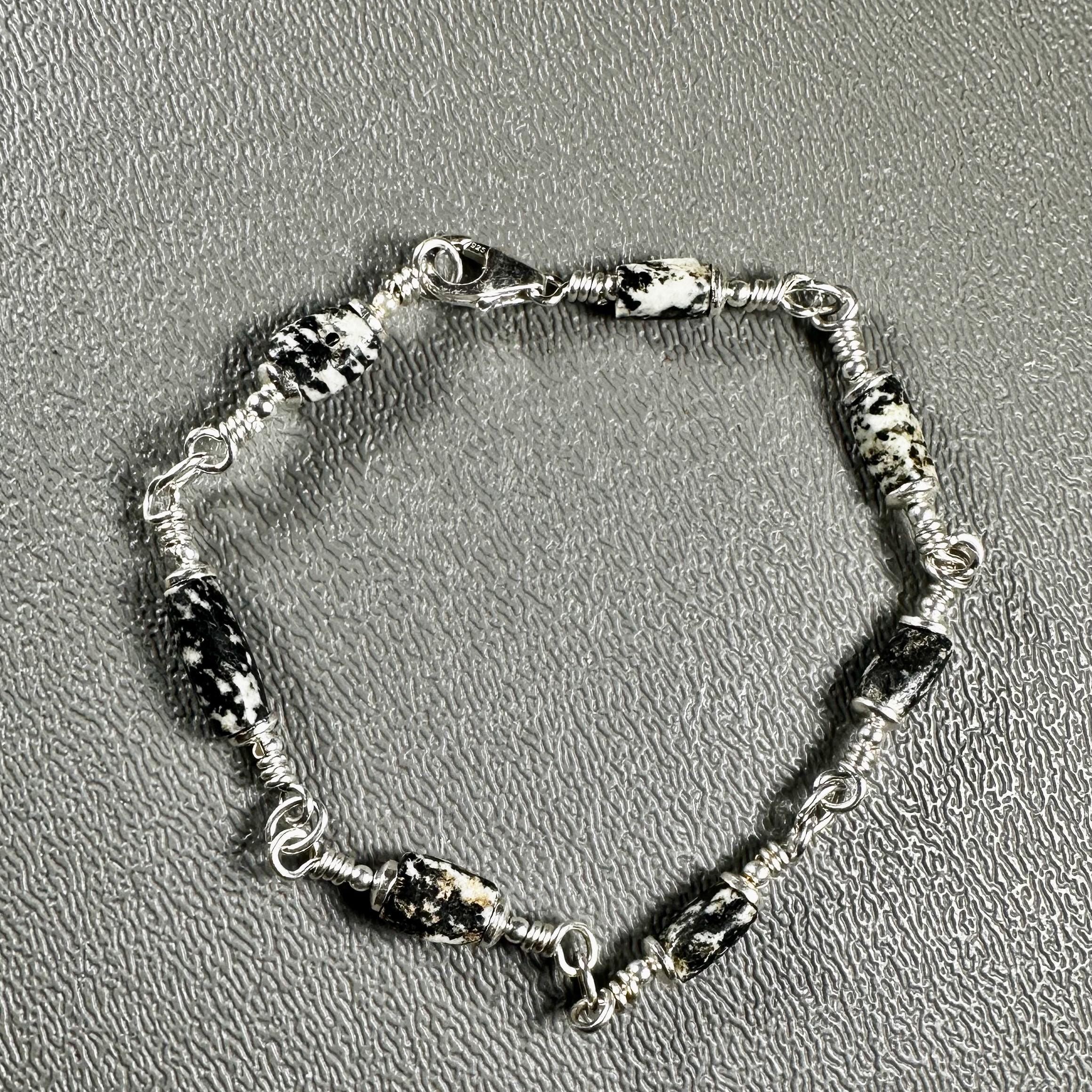 Bracelet 8 Ins Gneiss Small Rare Granite Beads 1200 Years Old Set 
