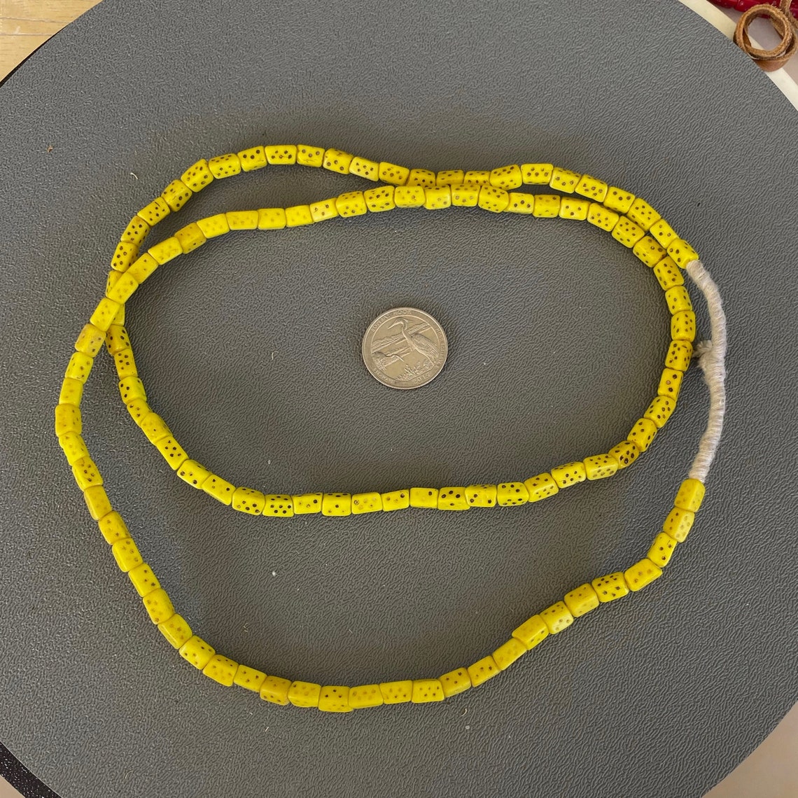 Vintage Bohemian Pressed Glass Dice Beads Etsy