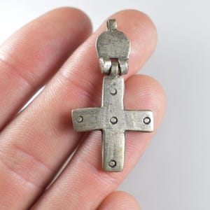Antique Authentic Ethiopian Coptic Christian Cross Pendant From Ethiopia, Africa