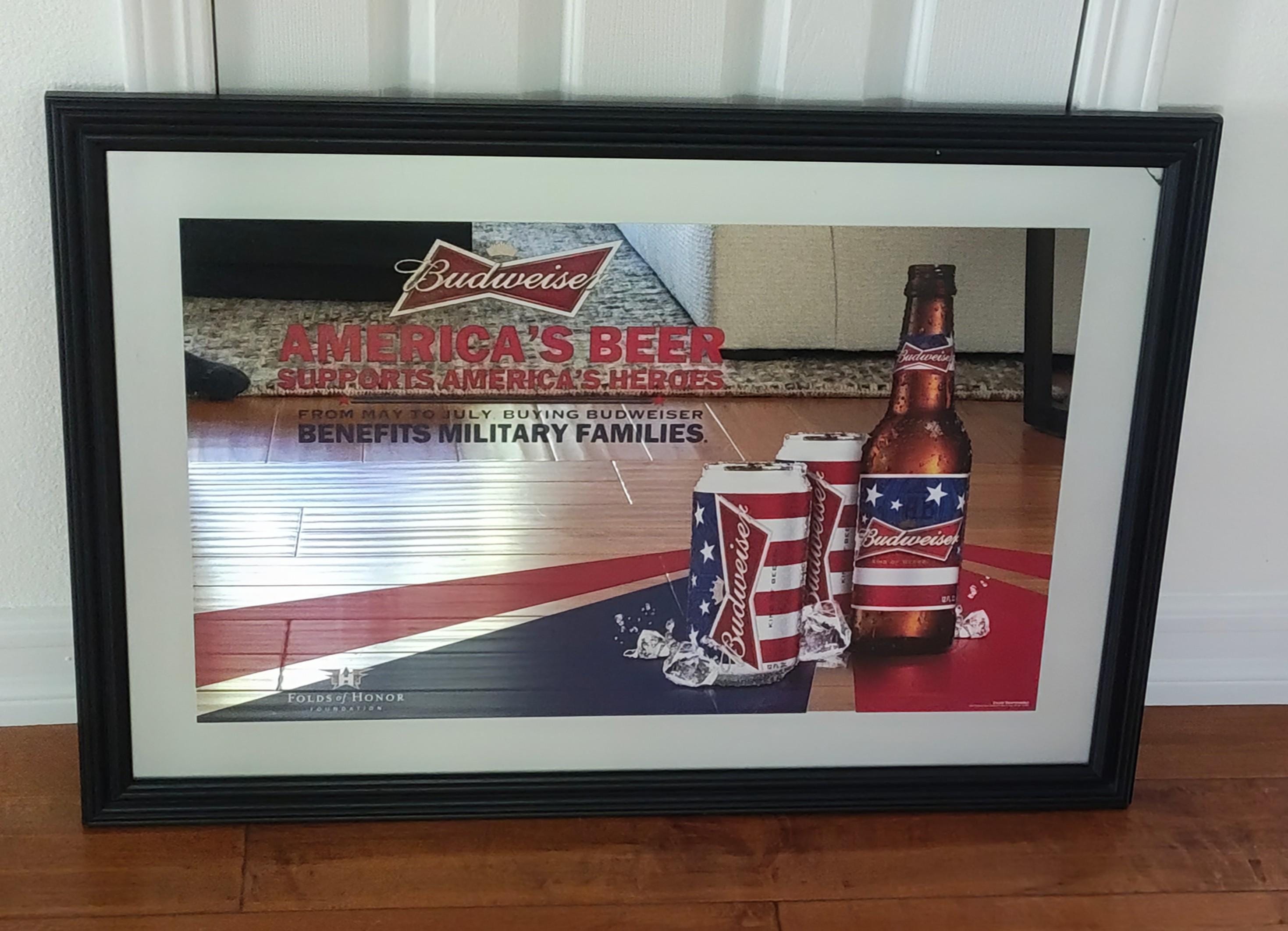 Budweiser Mirror - Etsy