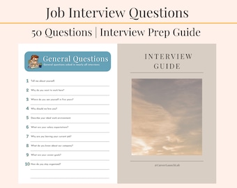 Interview Questions & Prep Guide Bundle, Career Advice (PDF)