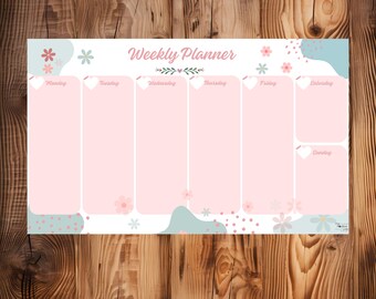Weekly Planner Printable Bundle – 3 Cute and Functional PDF Planners for Kids, Teens & Adults – Homeschool and School Schedule