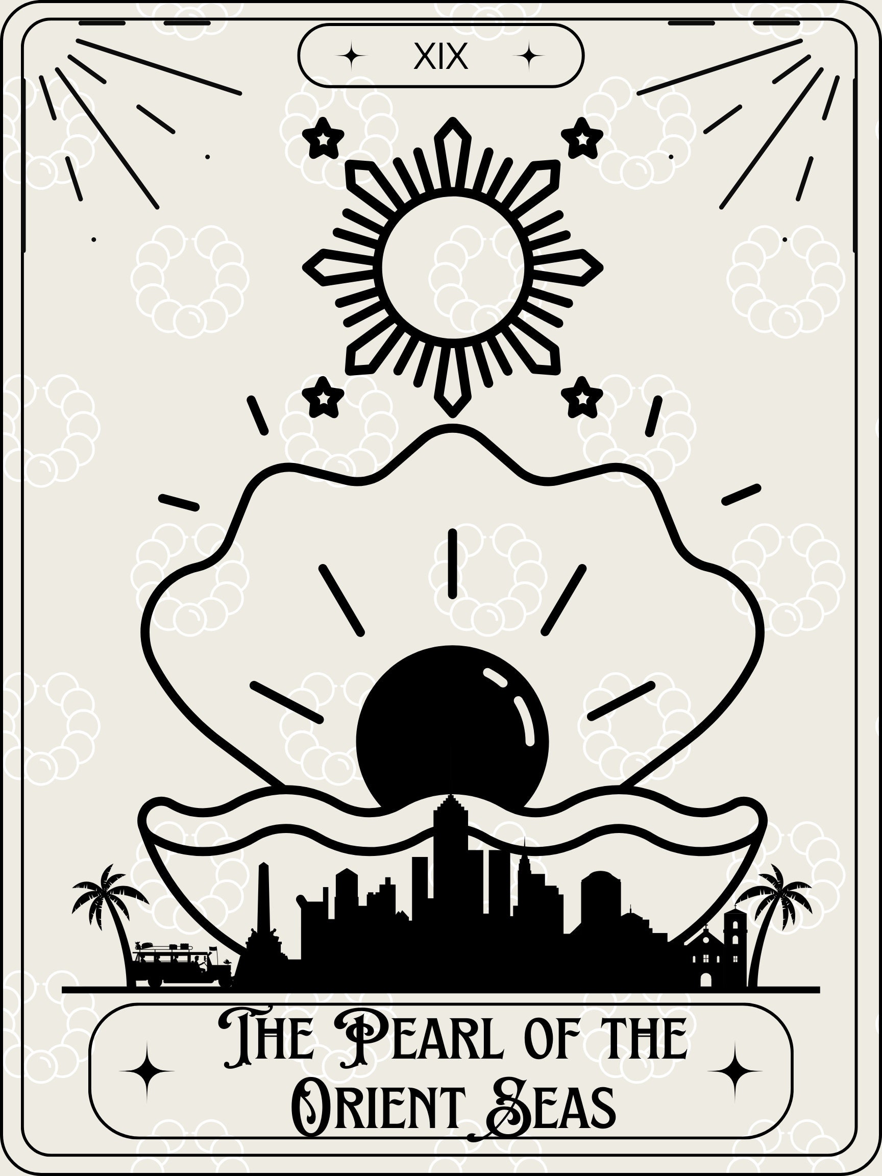 The Pearl of the Orient Sea the Philippines Tarot Card 18