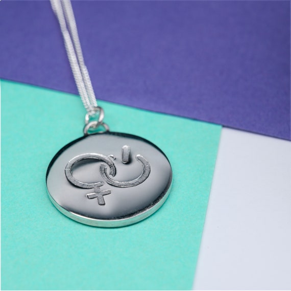 Girl Power Coin Necklace / Feminist 