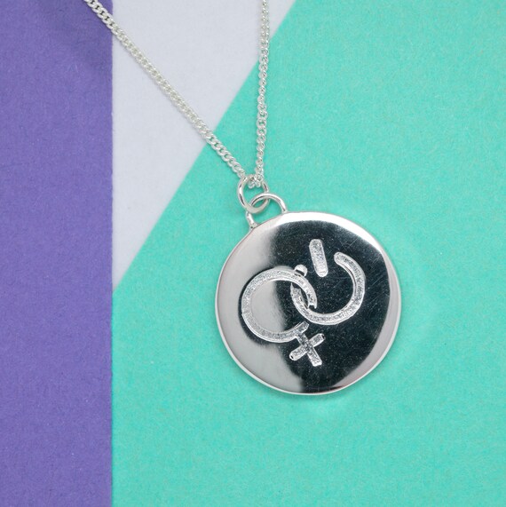 Girl Power Coin Necklace / Feminist 