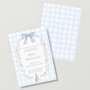 Peter Rabbit Baby Shower Einladen, Peter Rabbit Baby Shower, Peter Rabbit Digitaldrucke, Woodland Baby Shower, druckbare Baby-Dusche lädt ein