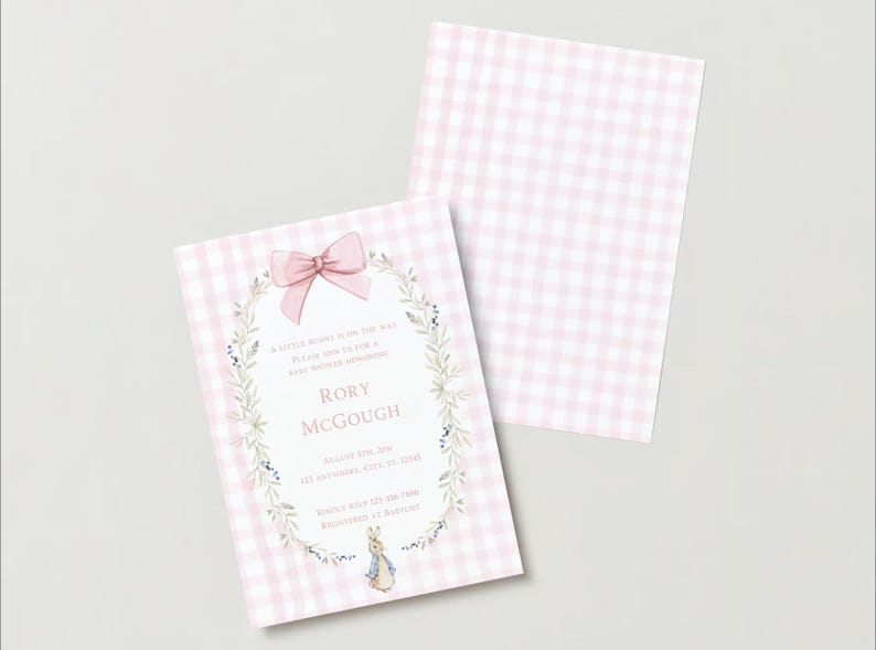 Peter Rabbit Baby Shower Invite,peter Rabbit Baby Shower,peter Rabbit
