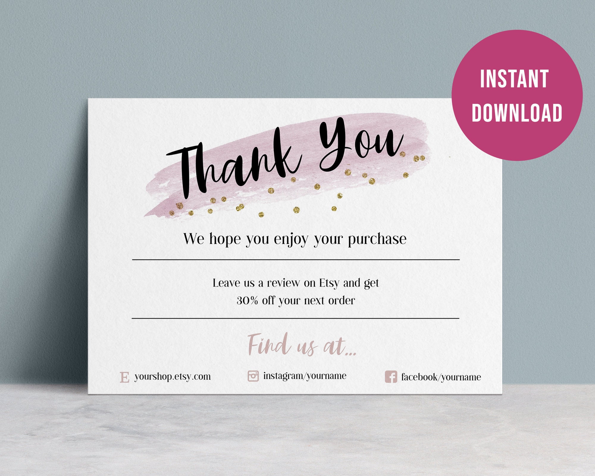 fully-editable-thank-you-for-your-order-postcard-sized-business-cards