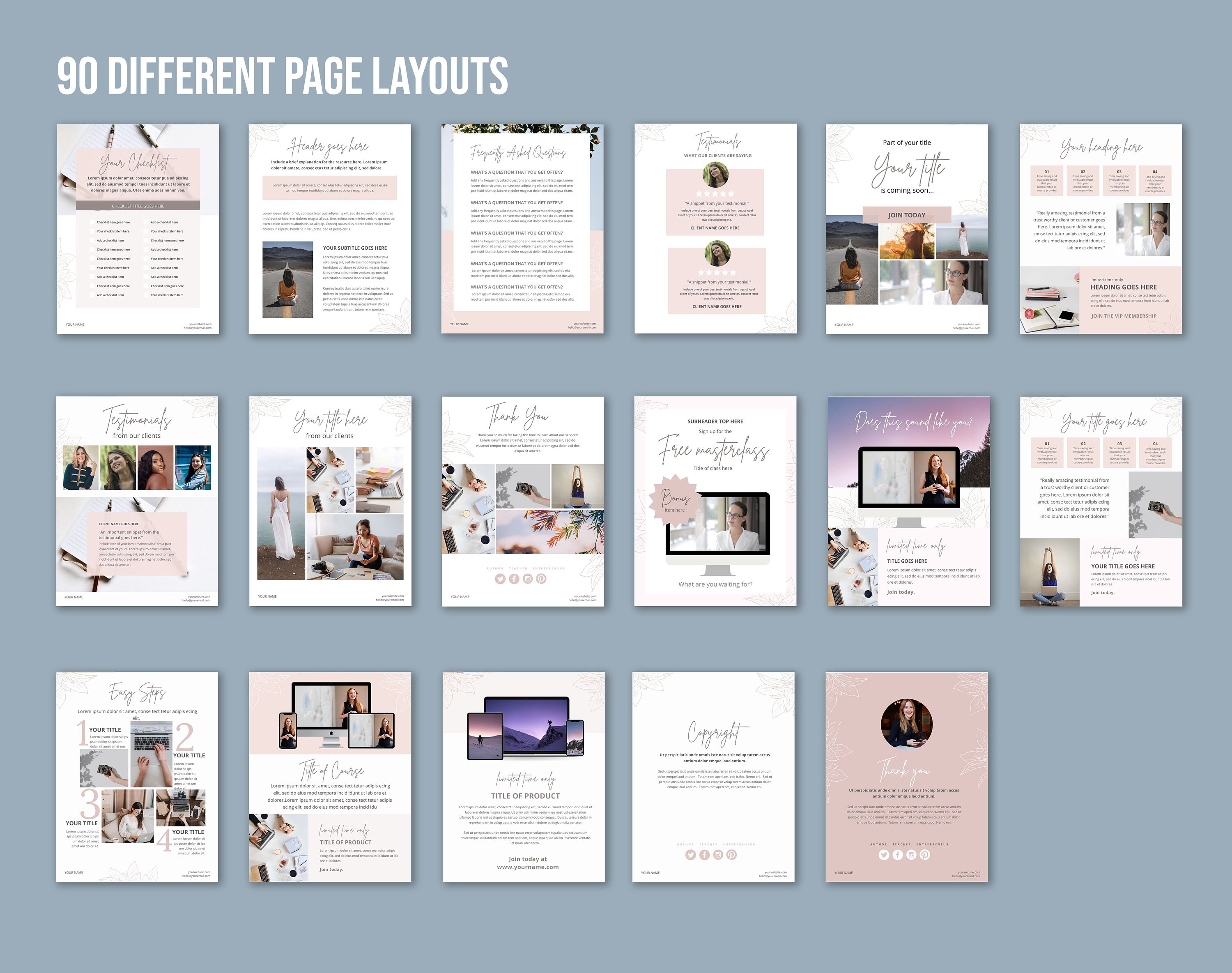 Canva Book Template Ebook Lead Magnet Workbook Planner Etsy de