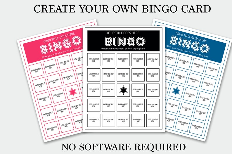 Can You Make Your Own Bingo Cards BEST HOME DESIGN IDEAS