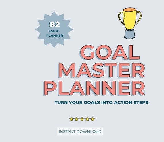 Digital Goal Planner Bundle: 2024 Business Goal Tracker (PDF)