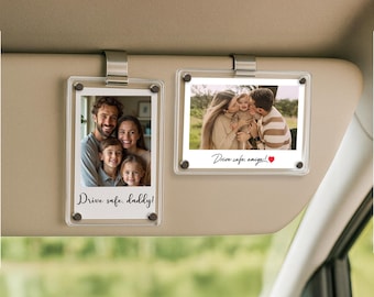 Personalized Photo Car Visor Clip – Drive Safe Gift