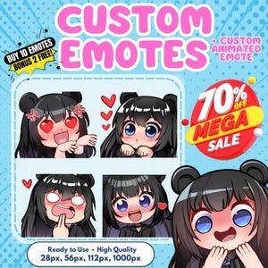 Custom Twitch Emotes, Animated Emotes, Vtuber Emotes, Kick Emotes, Sub Emote, Anime Emote, Pet Animal Emote For Your Stream Youtube Facebook